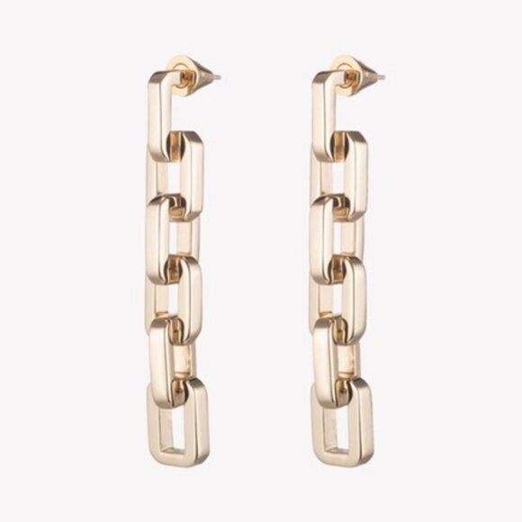 Eddie Borgo Supra Link Drop Earrings NIP - Picture 1 of 5